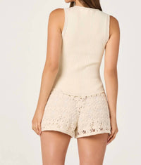 Astr - Ever Pointelle Knit Tank