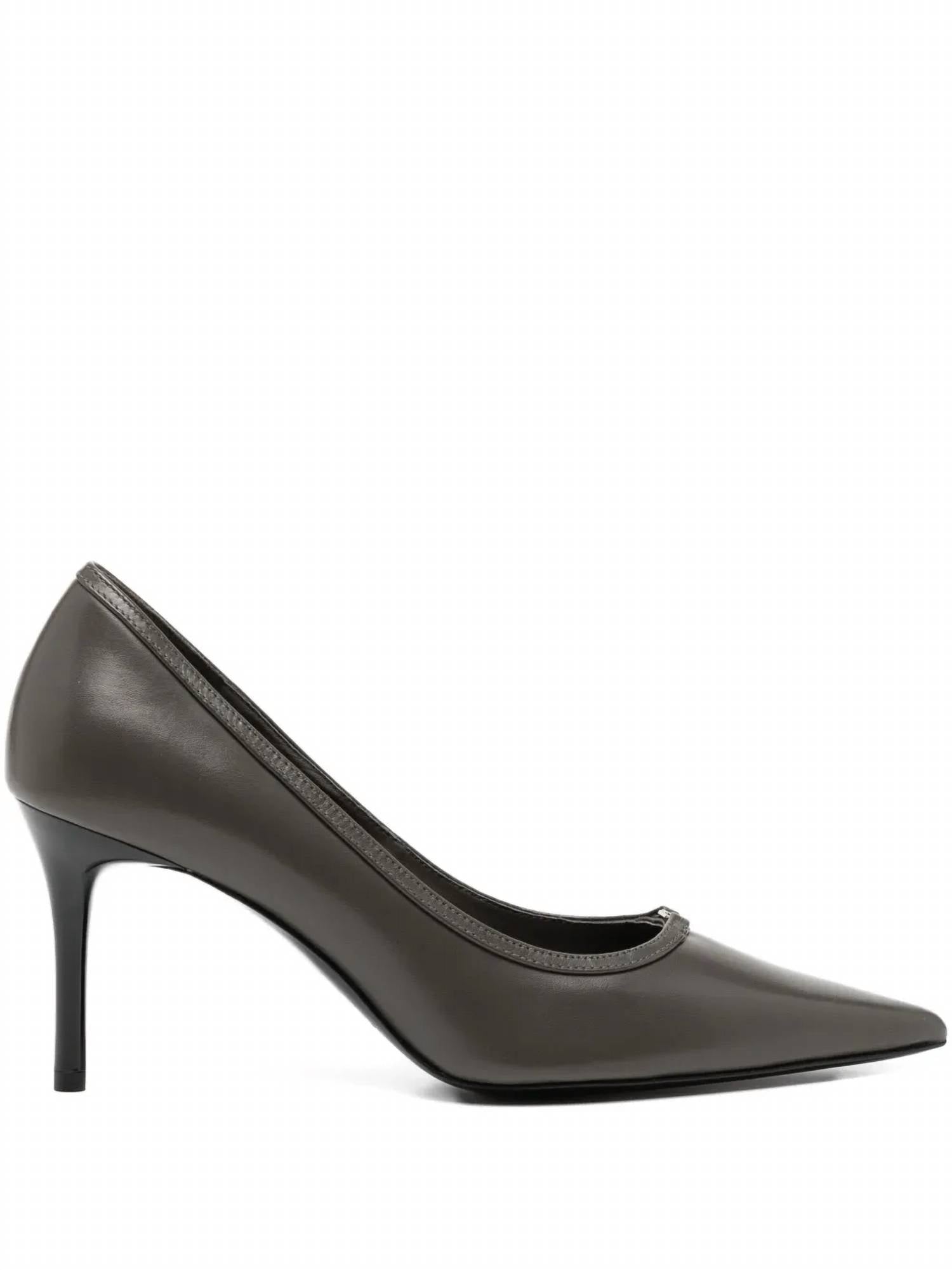 TORY BURCH Women's Double T Buckle Pump in dark grey - women's heels