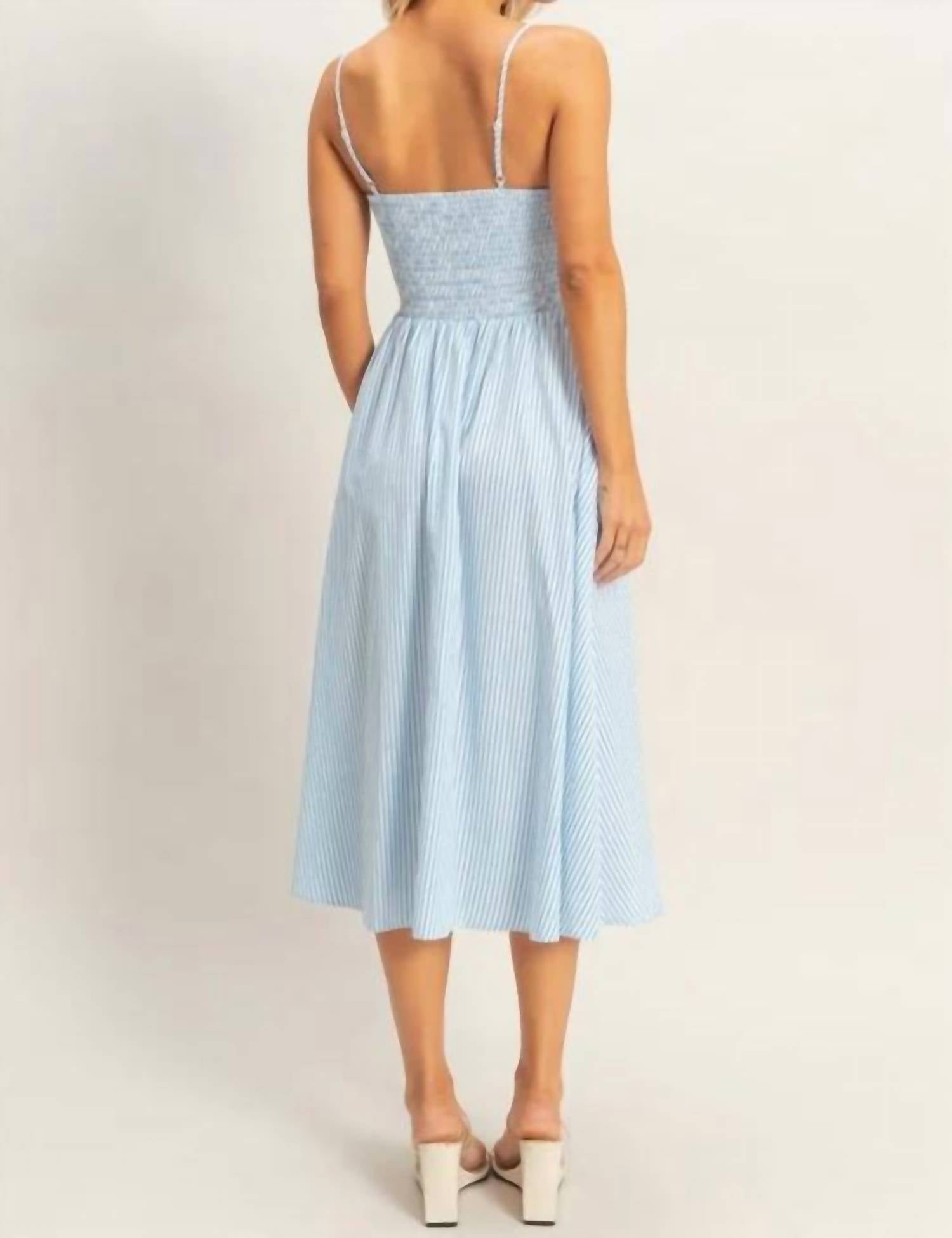 Hyfve - Striped Spaghetti Strap Dress
