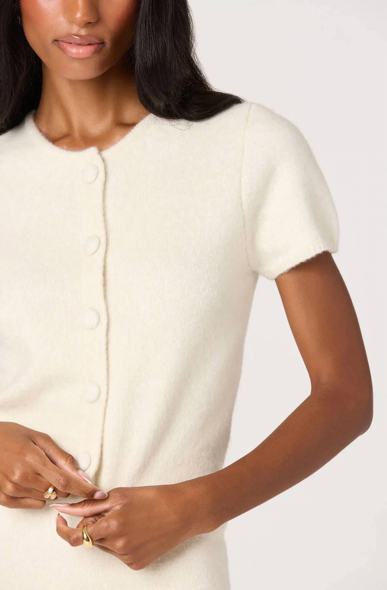 Astr - Jailyn Short Sleeve Cardigan