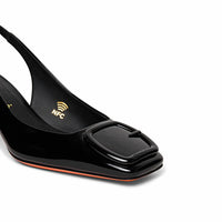 Santoni - Women's Buckle-shape Slingback Pump