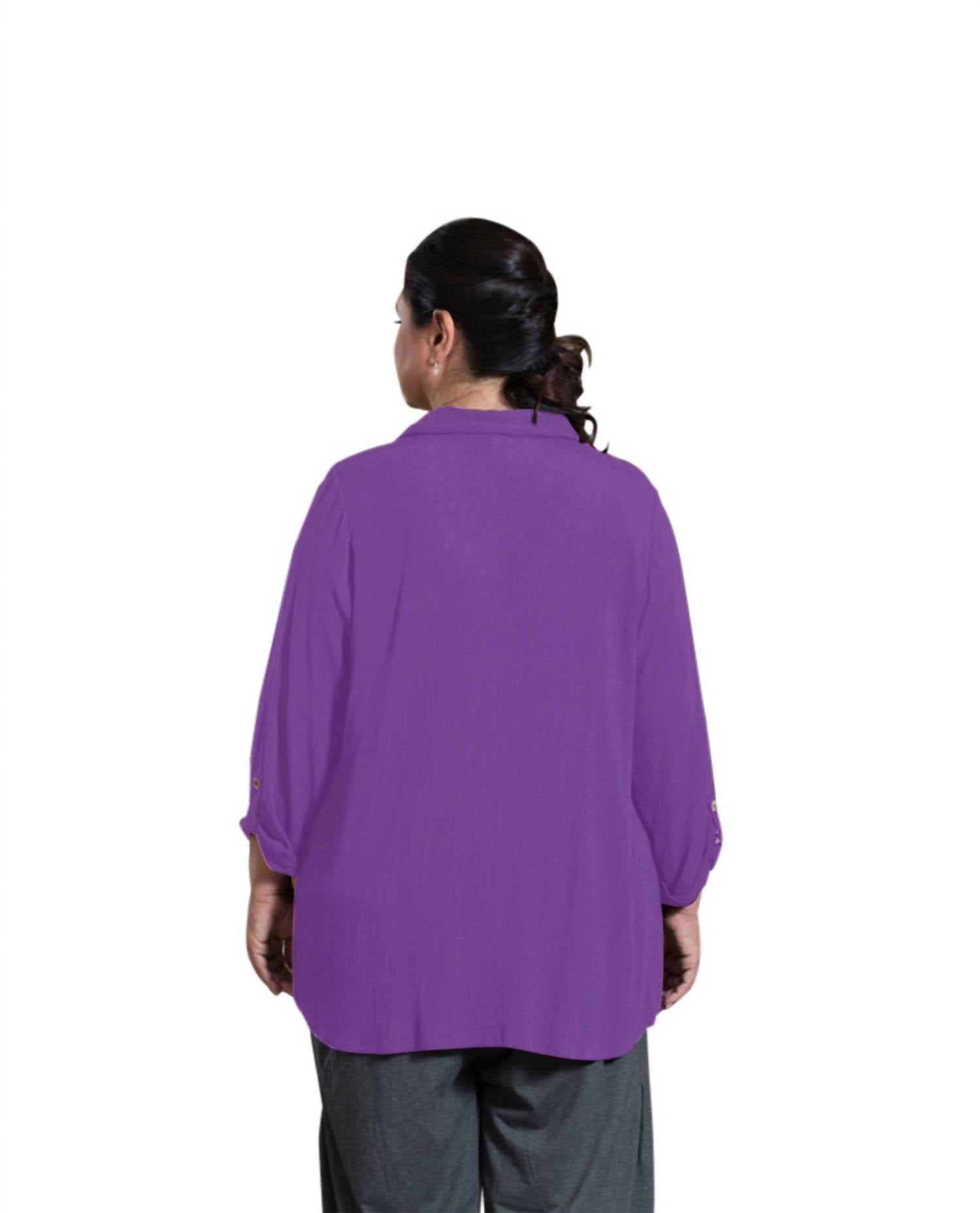 On The Plus Side - Madison 3/4 Sleeve Blouse - Plus