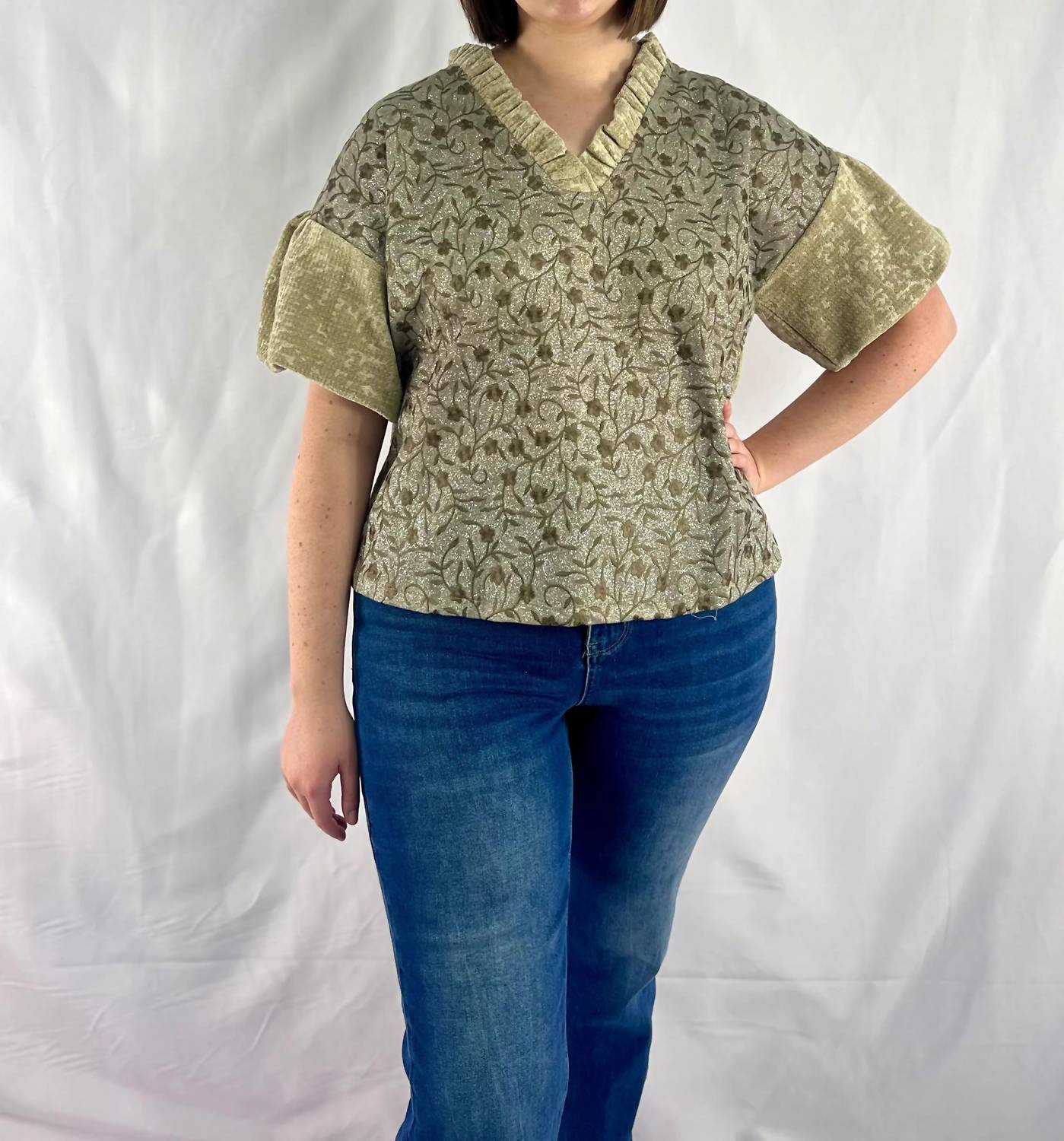 Voy - Women's The Stella Shimmer Blouse