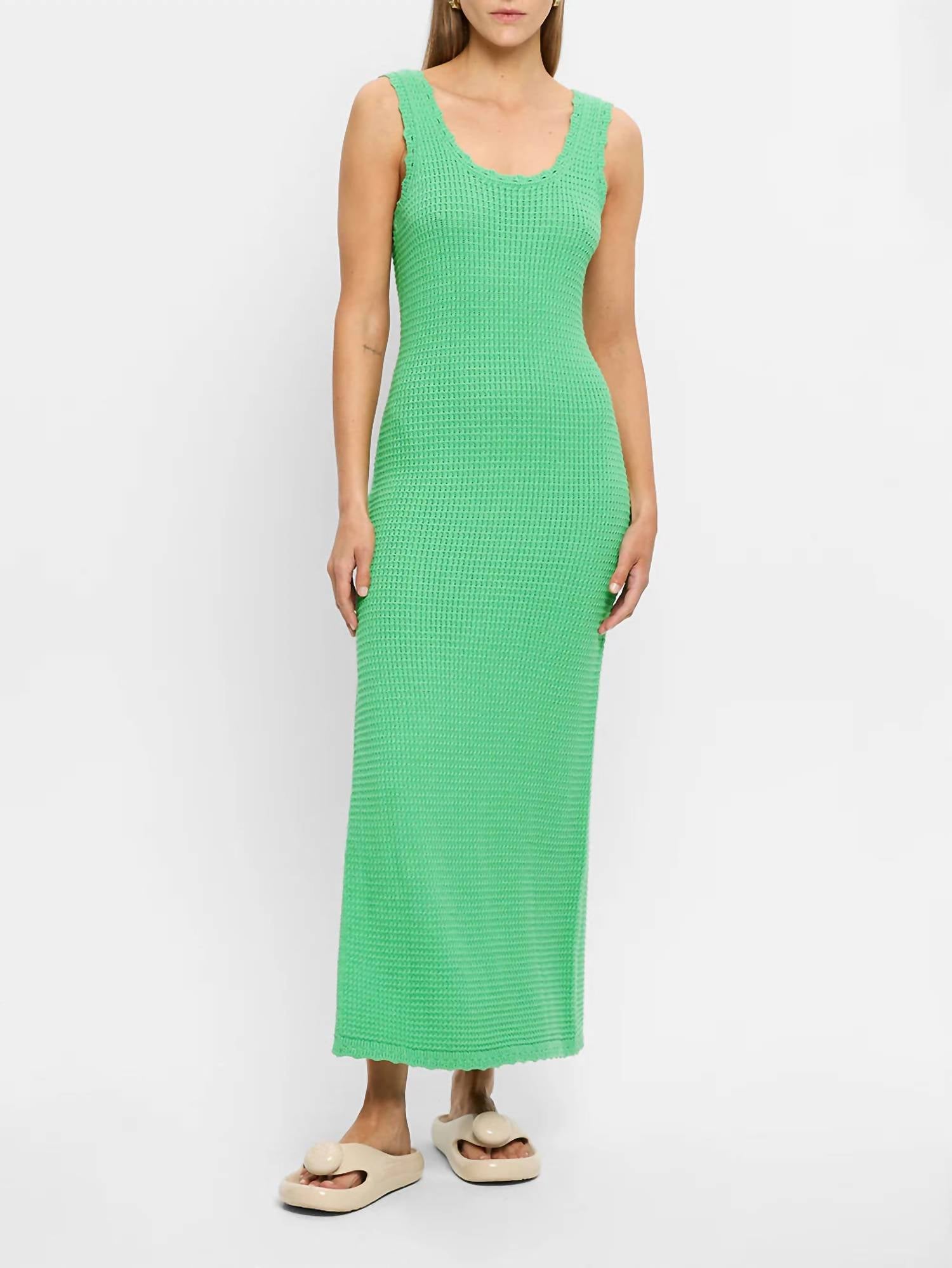 KIVARI Martina Maxi Knit Dress in green - women's dress