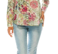 Magazine Clothing - Floral Printed Button-Down Shirt