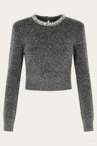 Self-Portrait - Embellished Knit Top