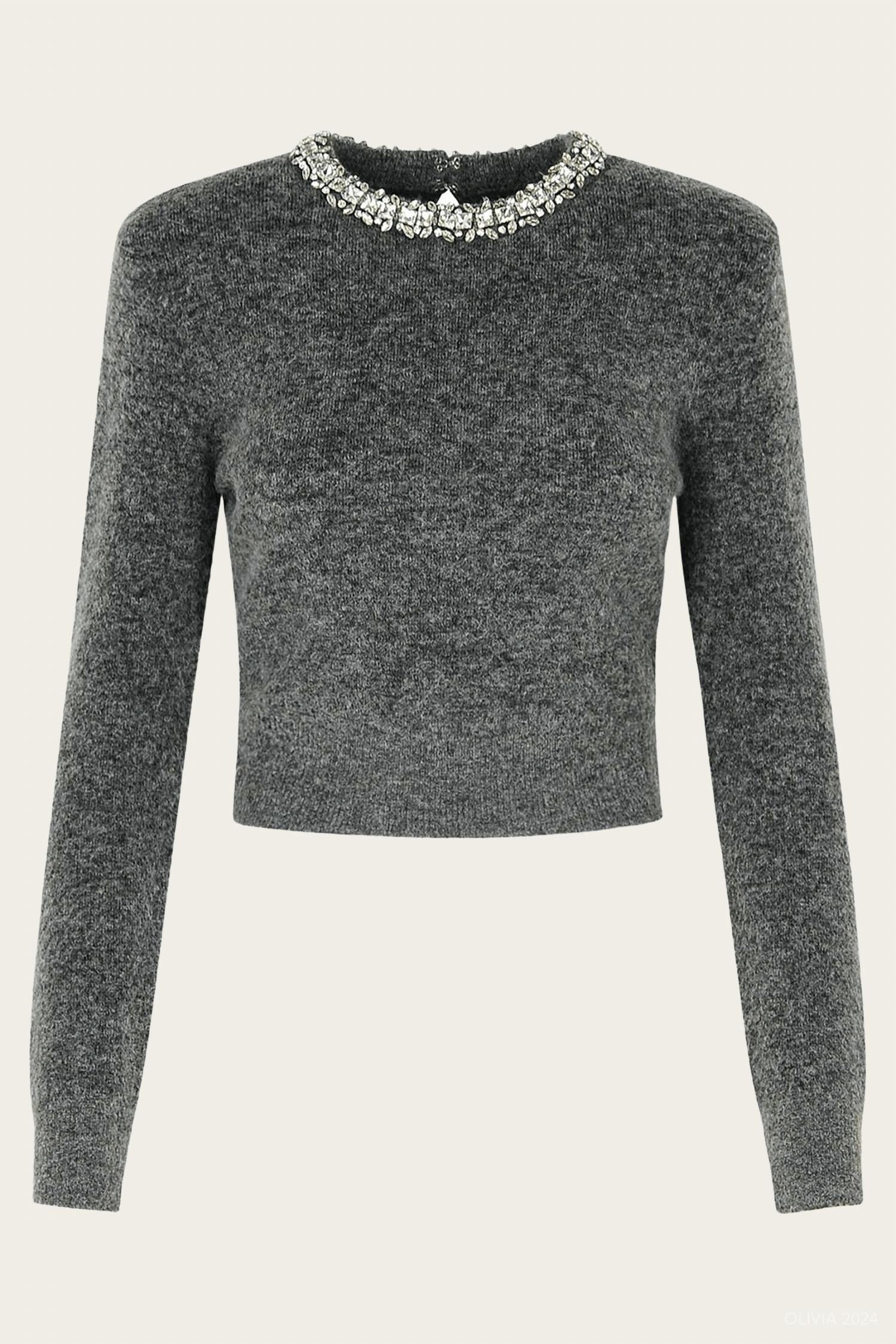 Self-Portrait - Embellished Knit Top