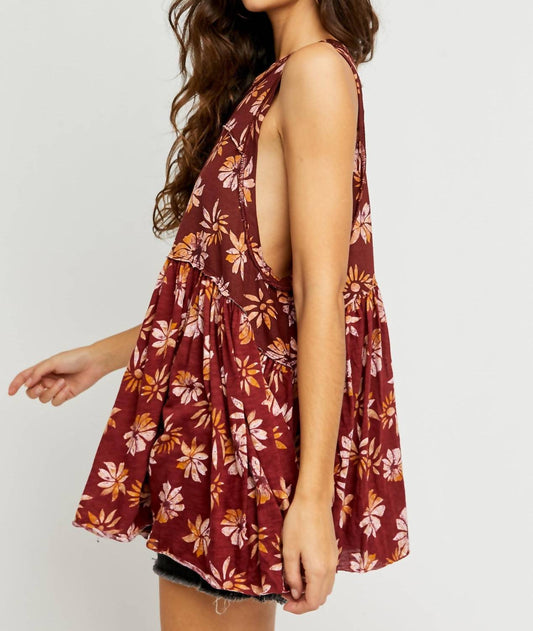 Free People - Madison Floral Tank Top Print
