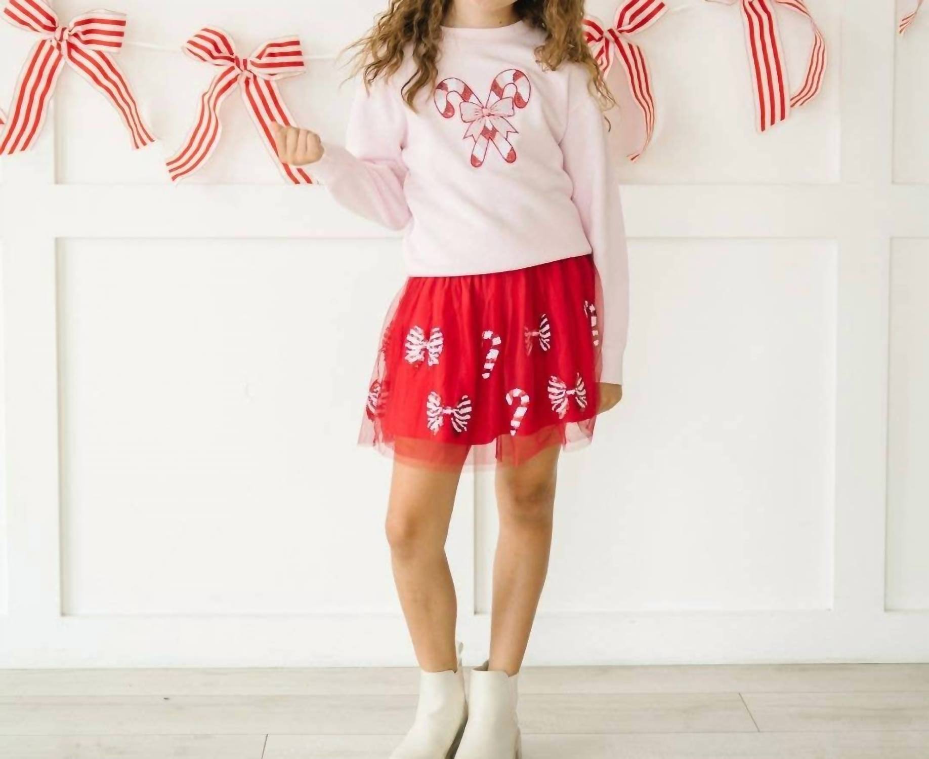 Sweet Wink - Girls' Candy Cane Tutu