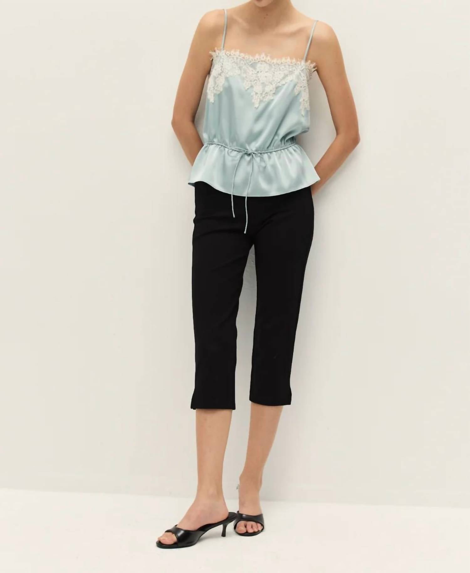 Elodie - Diora Satin Lace Tank Top