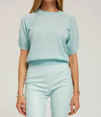 Sprwmn - Short Sleeve Raglan Cashmere Sweater