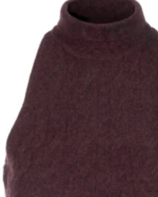 Naadam - Women's Coastal Cashmere Sleeveless Cable Turtleneck Top