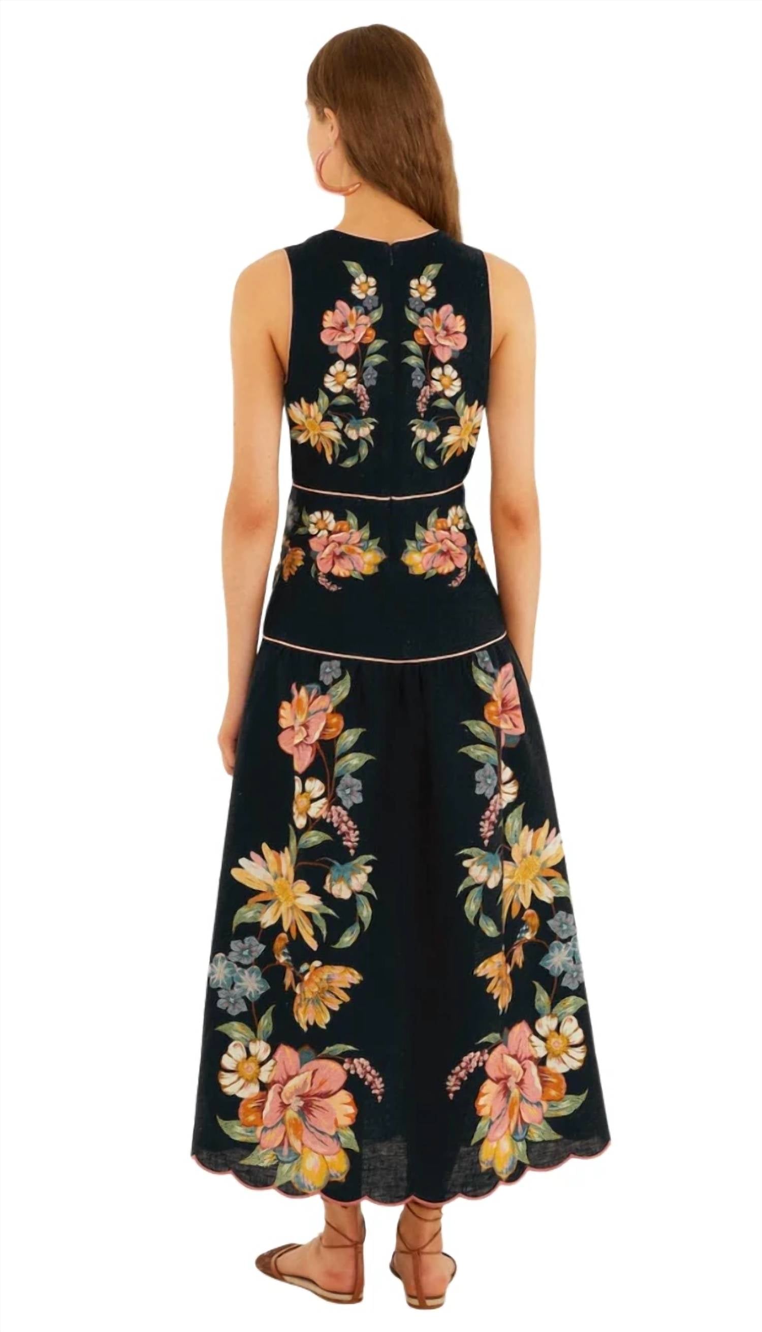 Farm Rio - Maria Floral Midi Dress
