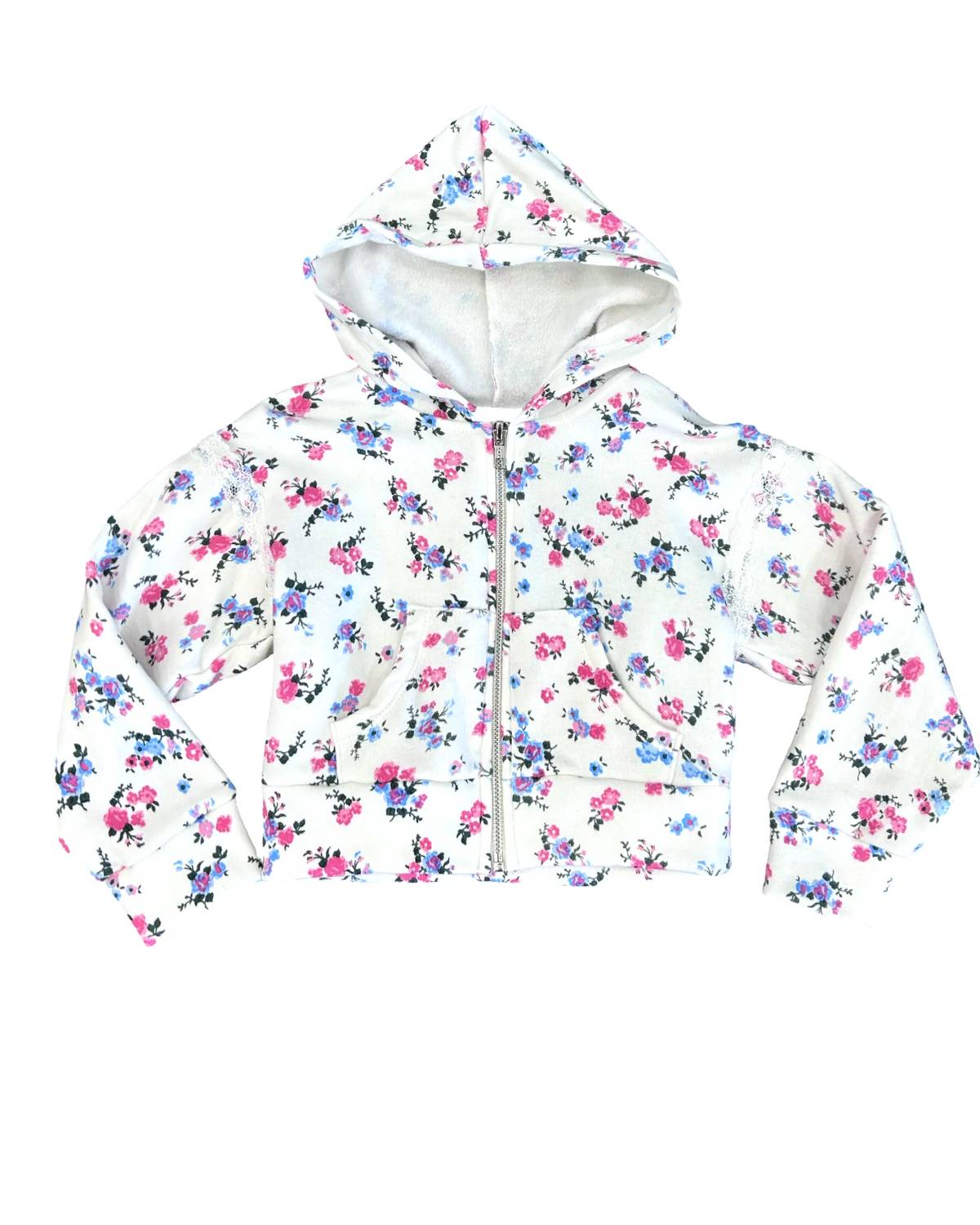 Flowers By Zoe - Girl's Zip Hoodie