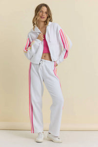 Vintage Havana - Twill Tape Fleece Zip Up Pants