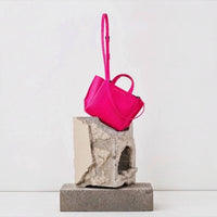 Ampersand As Apostrophe - Neon Python Micro Tote Leather
