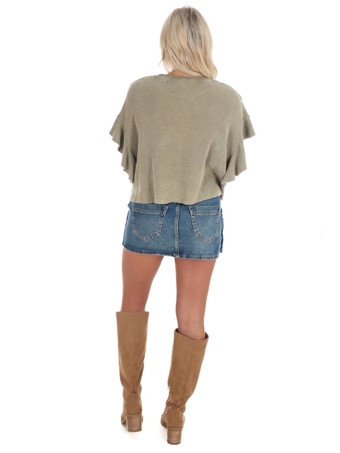Ee:Some - Morning Brew Waffle Knit Top
