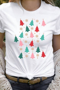 Kissed Apparel - Christmas Tree Snowflake Sprinkles Graphic Tee