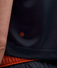 lululemon Double Layered Mesh Reversible Tank in true navy autumn rust - women's tank top - view 4