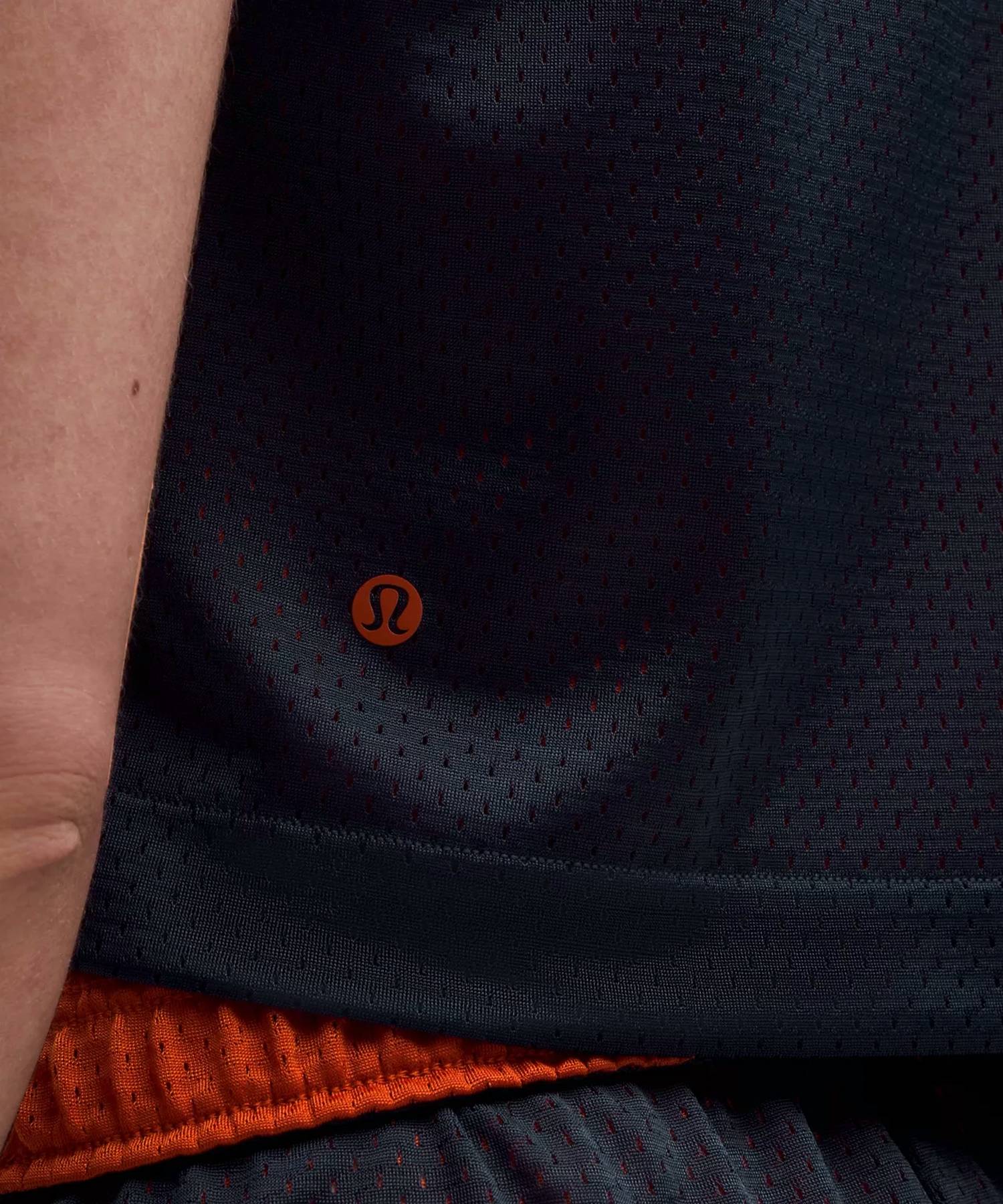 lululemon Double Layered Mesh Reversible Tank in true navy autumn rust - women's tank top - view 4