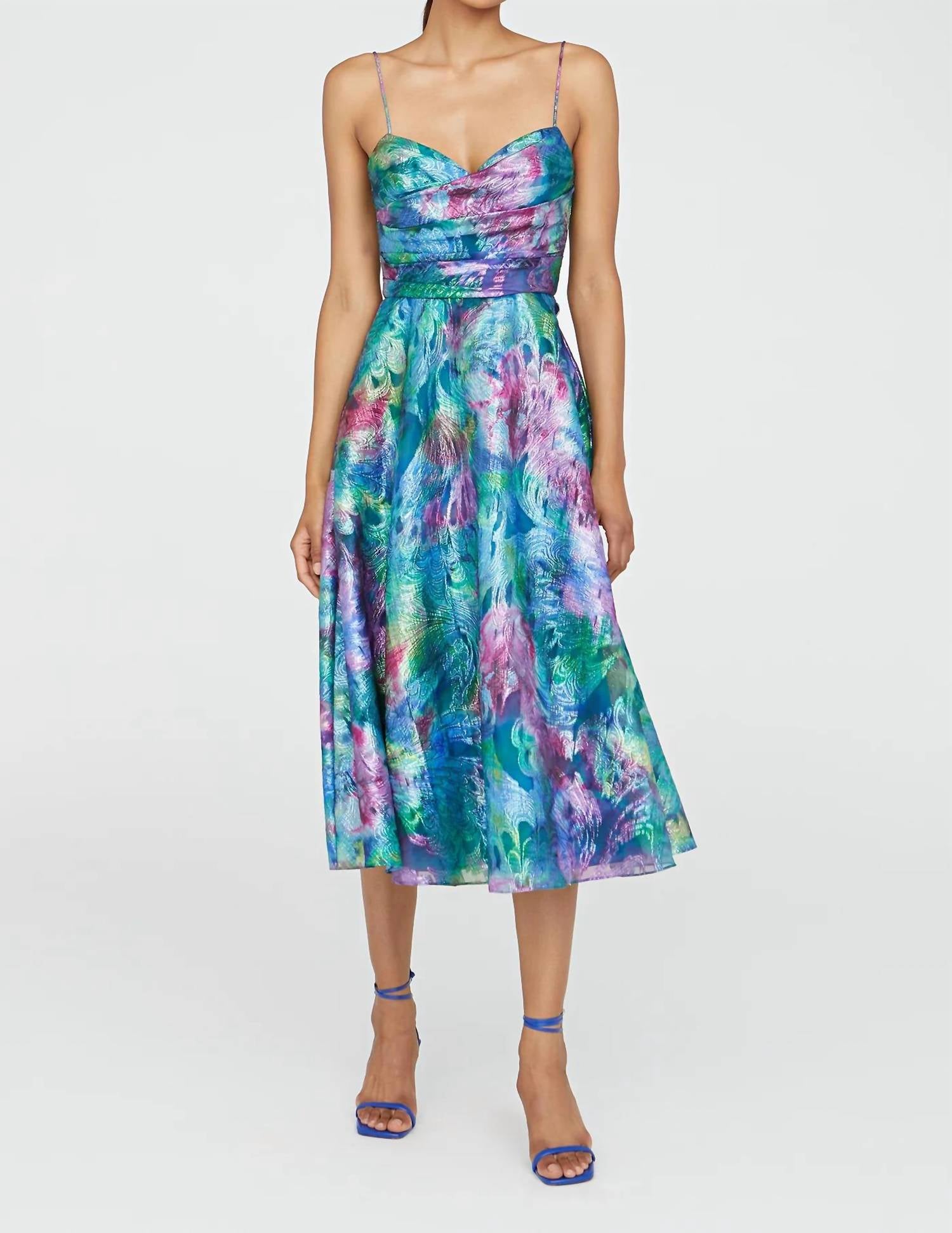 Theia - Allegra Draped Cocktail Dress