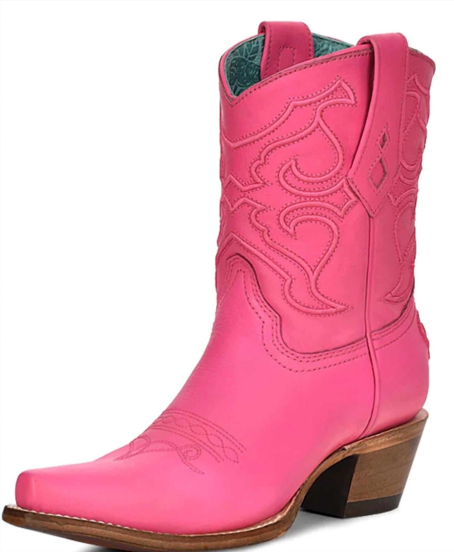 Corral Women's LD Ankle Boot in pink - women's shoe