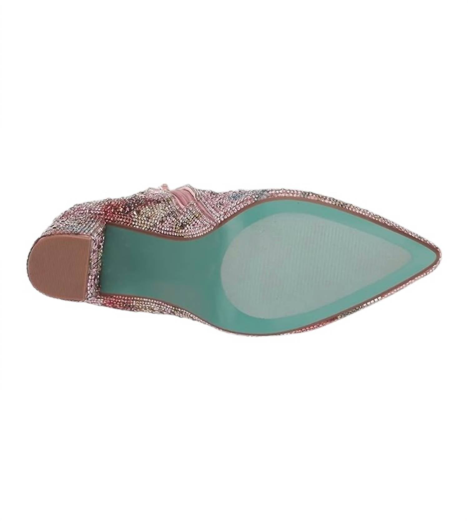 Betsey Johnson Women's Cady Floral Bootie in pink - women's shoe - view 7