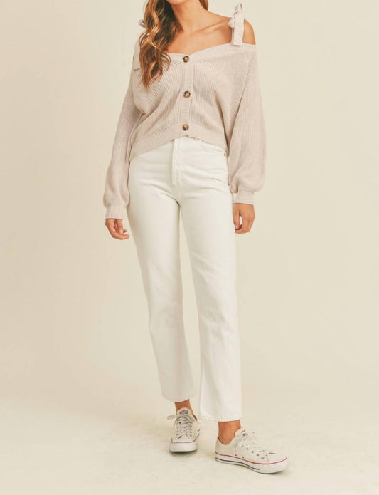 Mable - Off-shoulder Cardigan