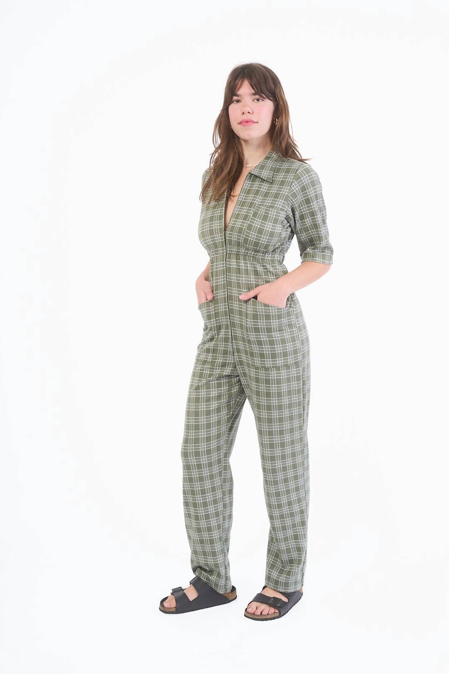 Cameo - Olivie Plaid Unionsuit