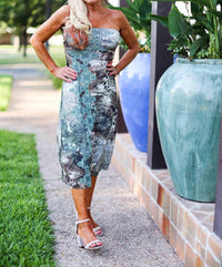 Animal Medallion Long Reversible Skirt/Dress