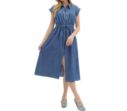 Entro - Denim Zipper Dress