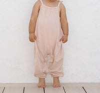 Quincy Mae - Girls Smocked Jumpsuit