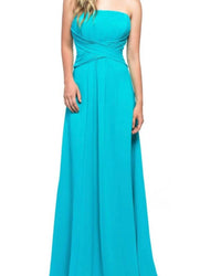 Milano Formals - Serenity Drape Strapless Gown