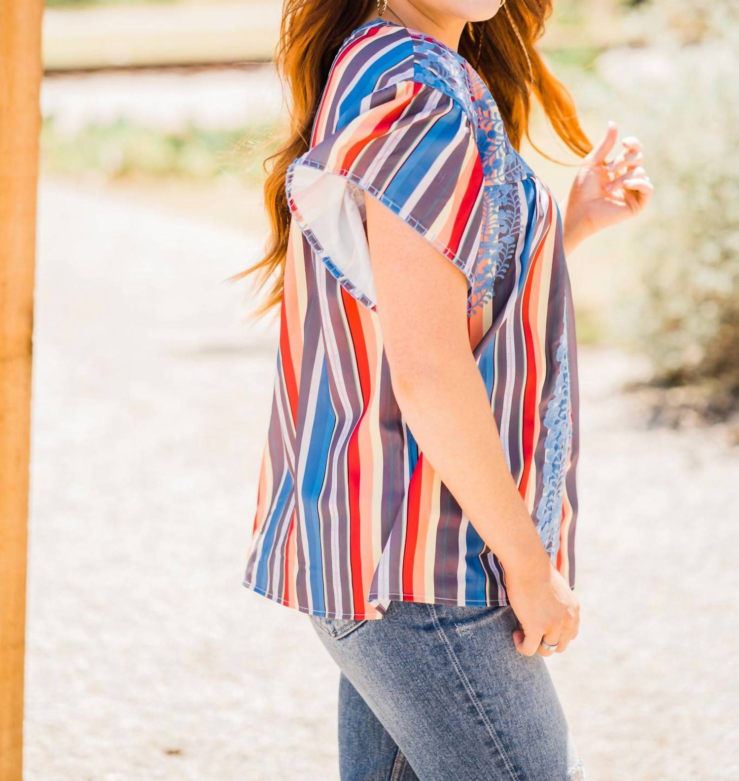 Layerz Clothing - Serape Embroidered Top