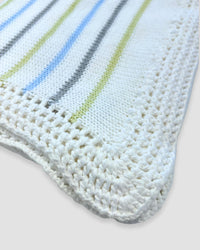Gita - Boy's Blanket With Pastel Stripes