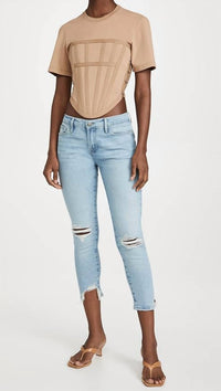 Frame - Le Garcon Crop Released Cut Jeans