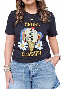 Better In Black Co - Women's Cruel Summer Skull Tee