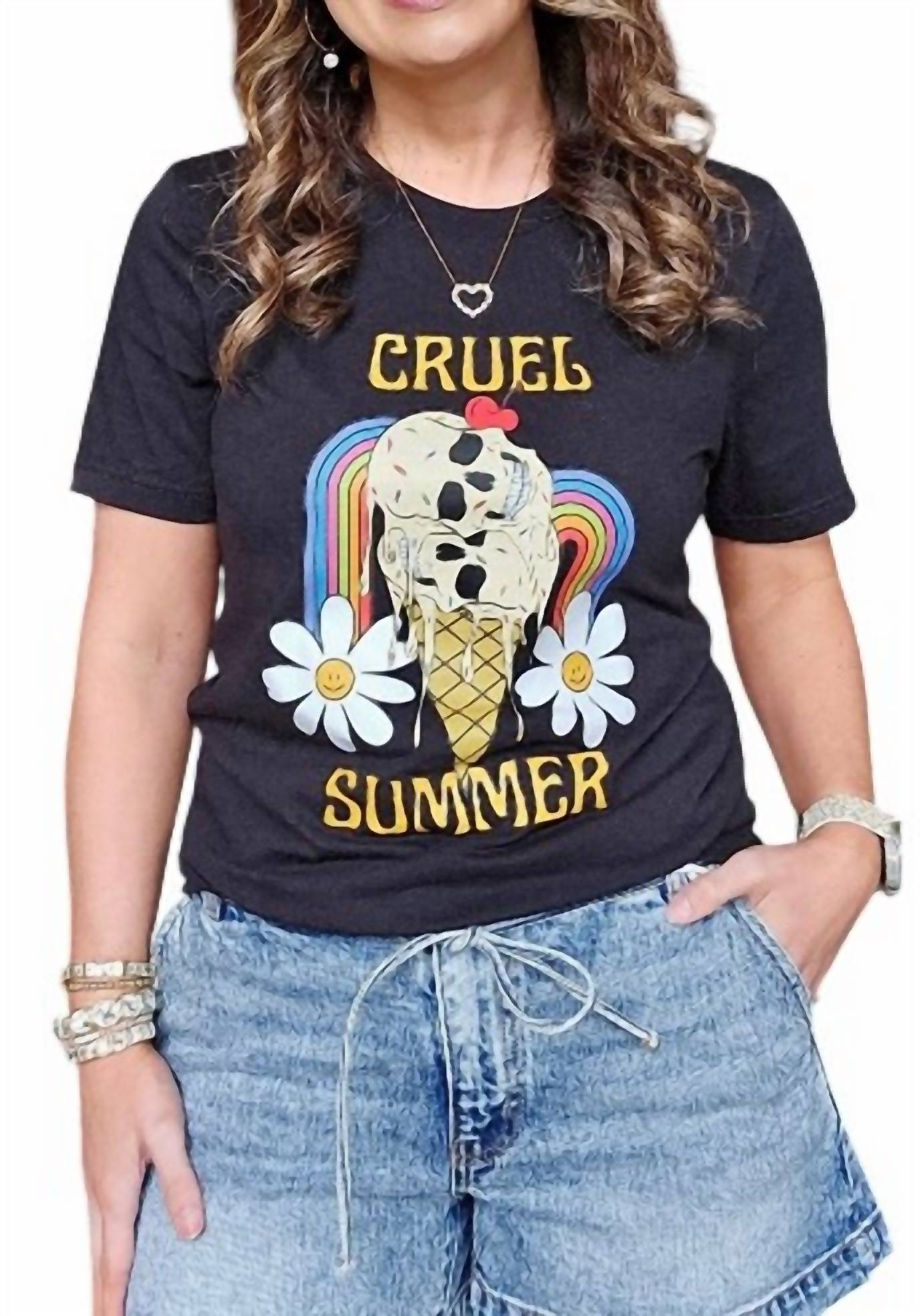 Better In Black Co - Women's Cruel Summer Skull Tee