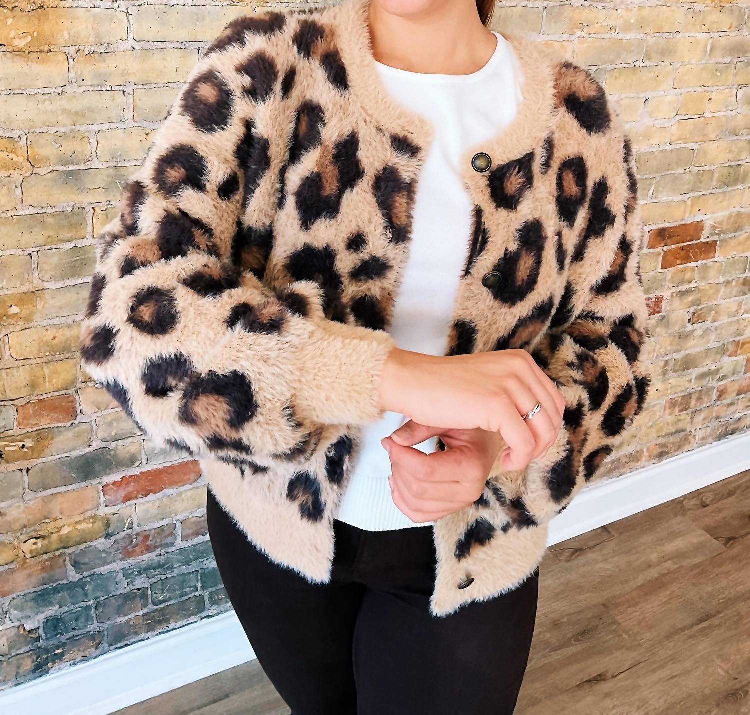 Skies Are Blue - Valentina Fur Bomber Jacket