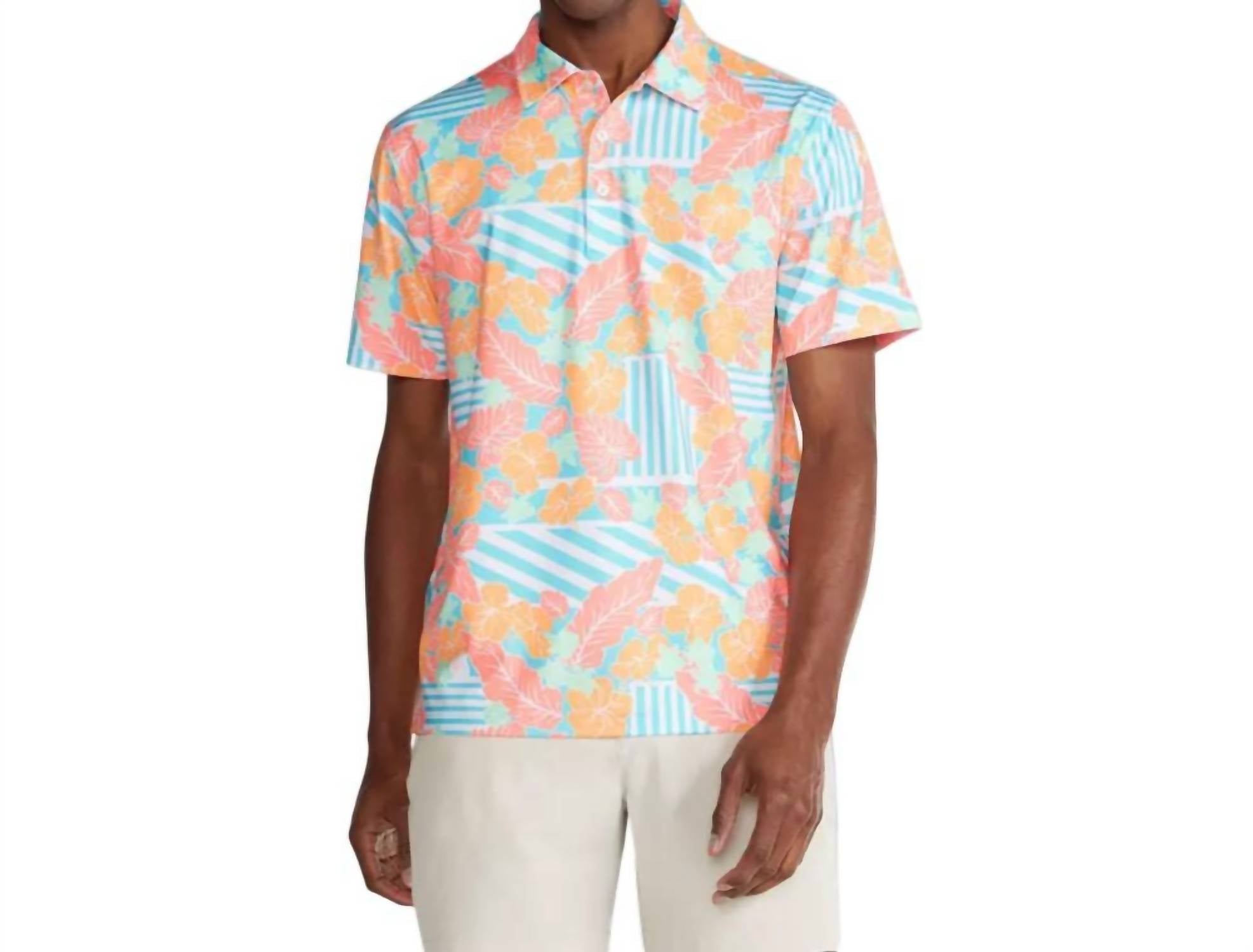 Chubbies - Men's The Inspiration Performance Sleeve Golf Polo Shirt
