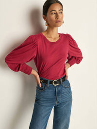 Nation Ltd - Loren Smocked Peasant Tee