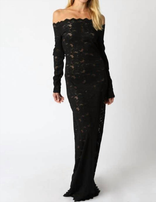 Olivaceous - Sadie Laced Maxi Dress