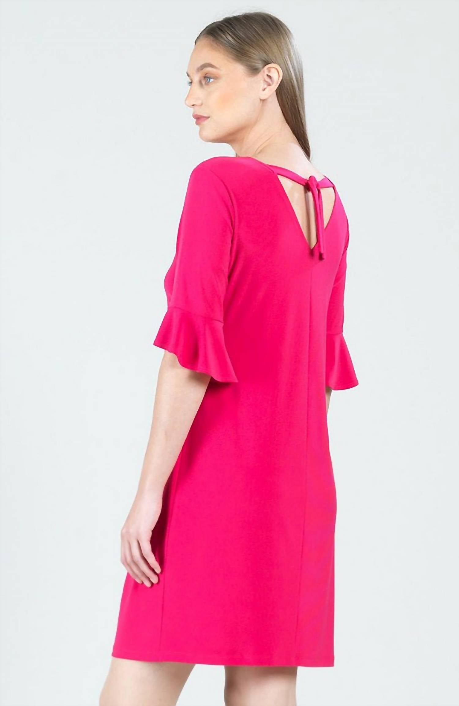 TULIP CUFF BACK TIE DRESS