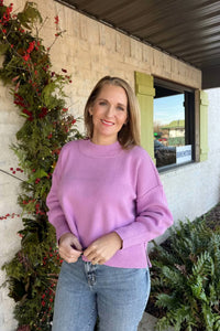Zenana - Noble Wide Neckband Sweater