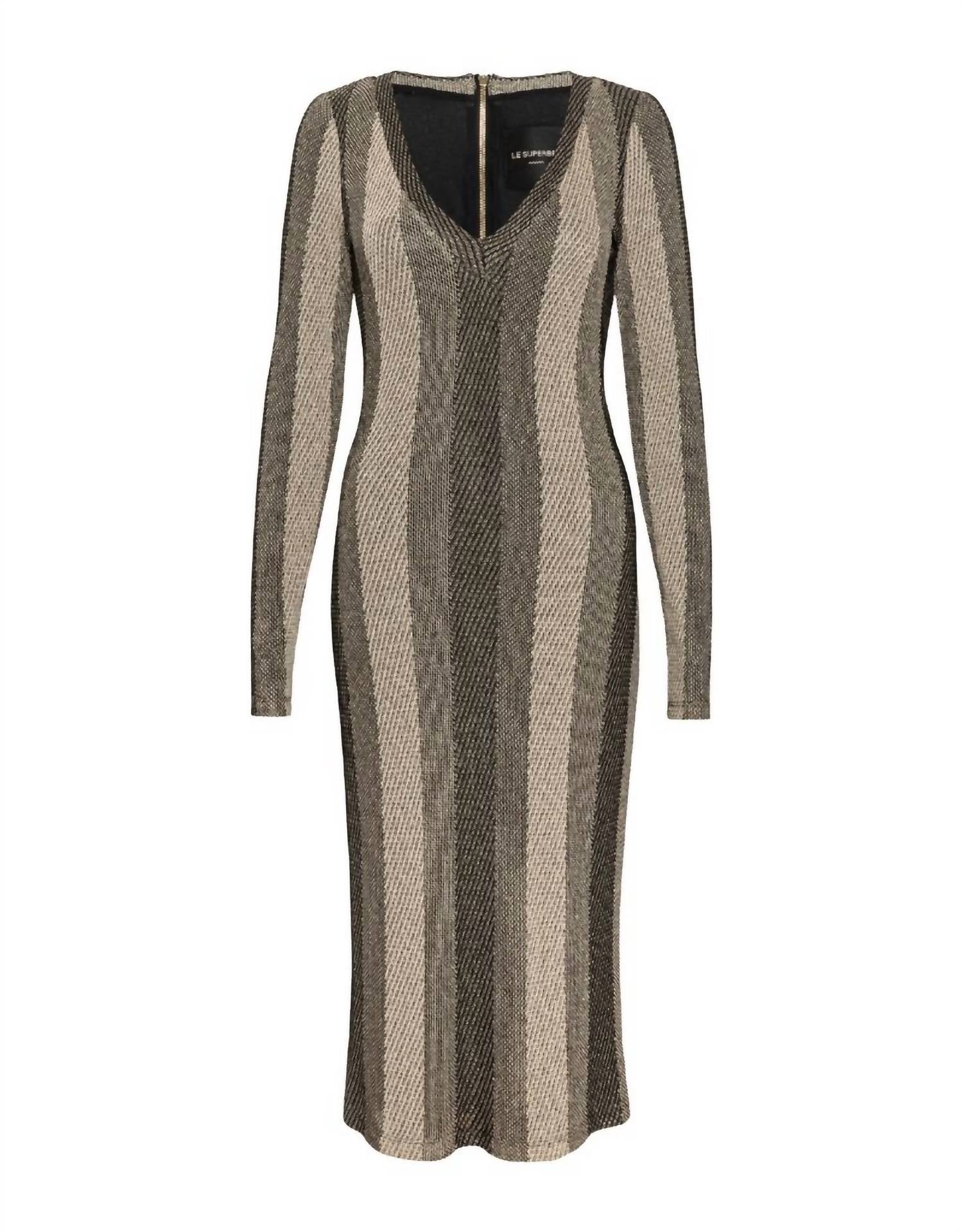 LE SUPERBE 60's Kate Midi Dress in moon glow - women's dress - alternate view