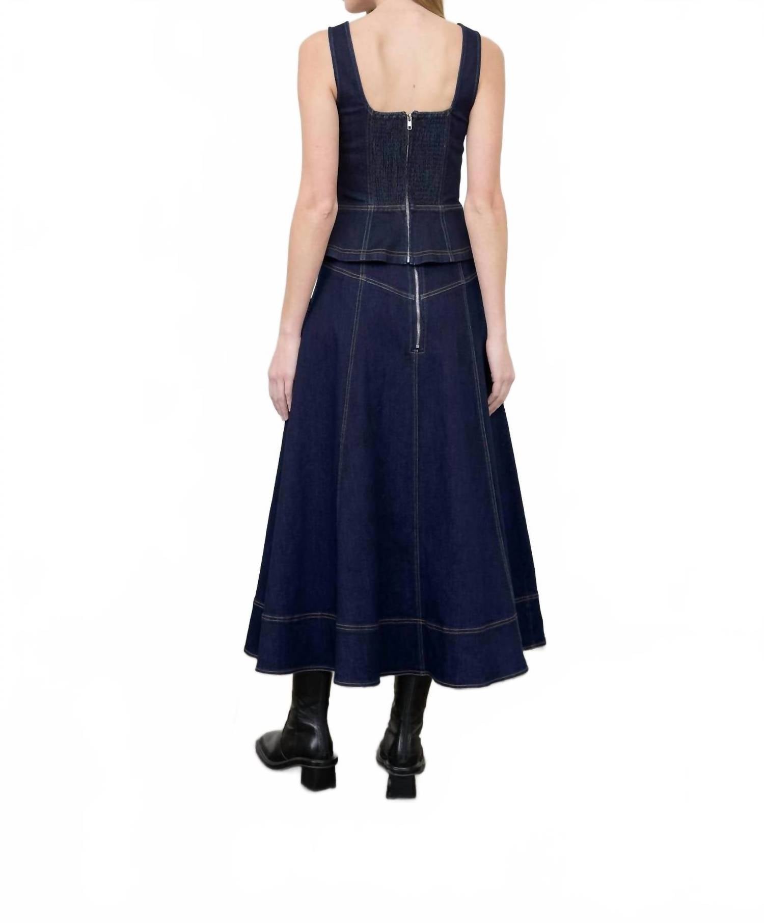 Moon River - Lace-up Detail Corset Top