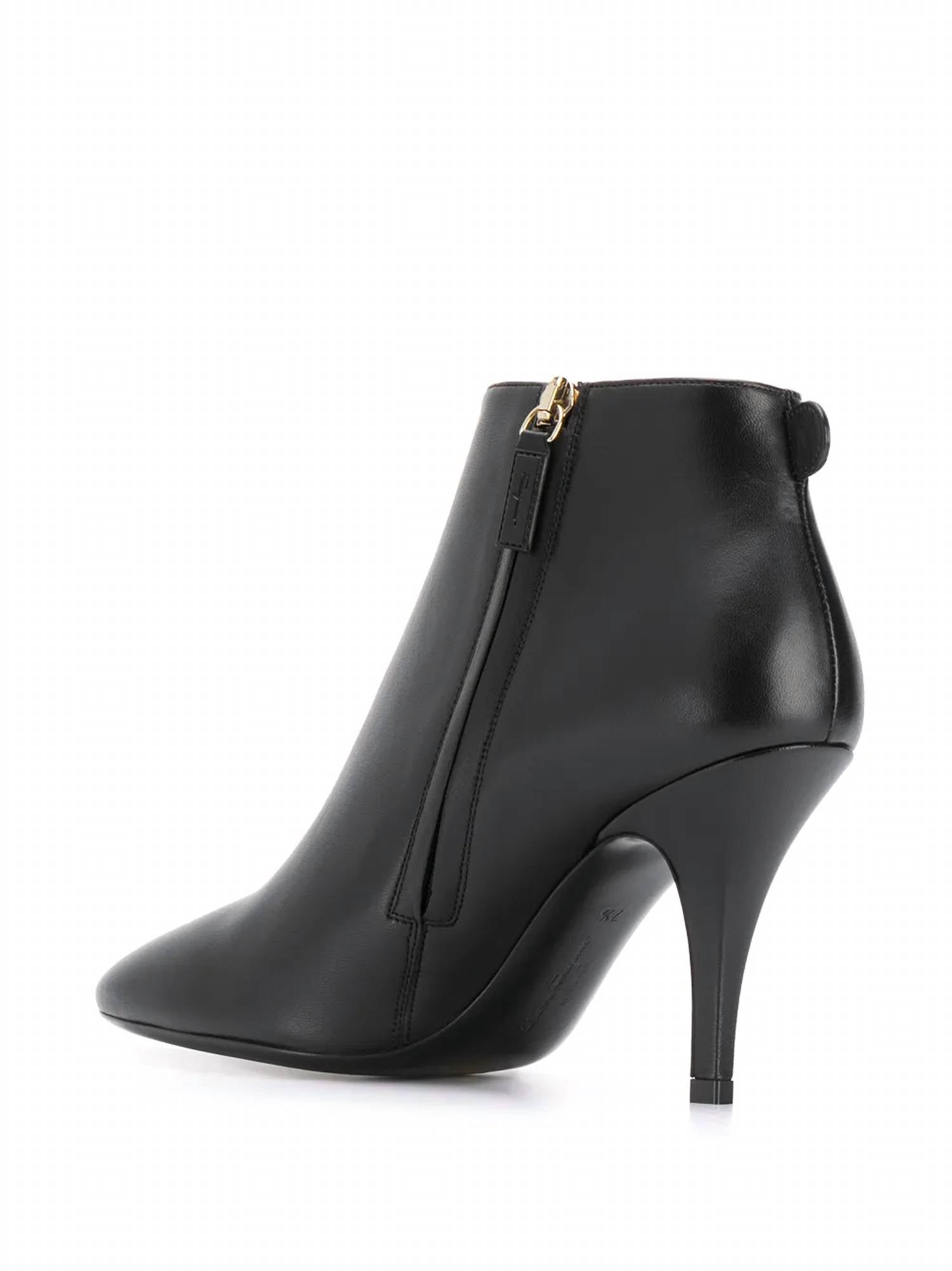 Salvatore Ferragamo Women's Joan Ankle Booties in black - women's shoe - view 65