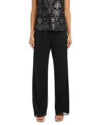 R&M Richards - 3-Piece Beaded Neck Duster Pants Set