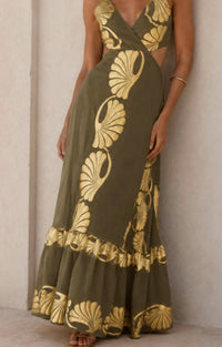 Mystery Resort - Riviera Shell Maxi Dress