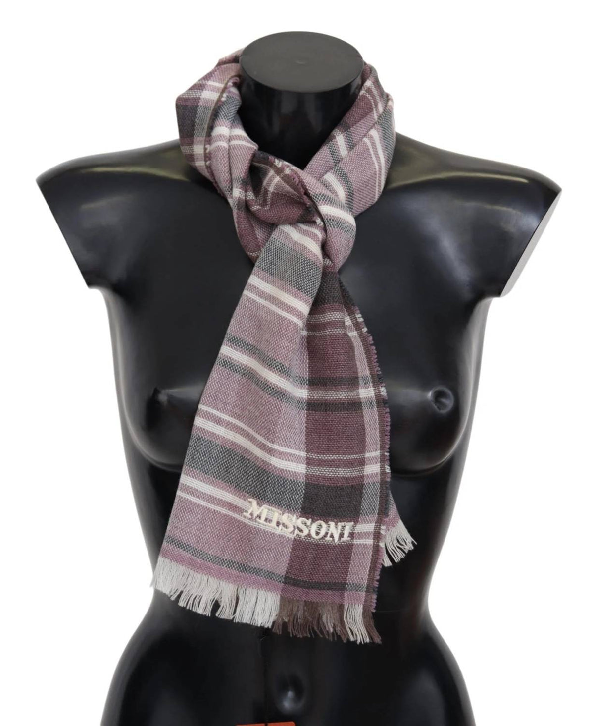 Missoni - Men's Wool Scarf With Logo Embroidery